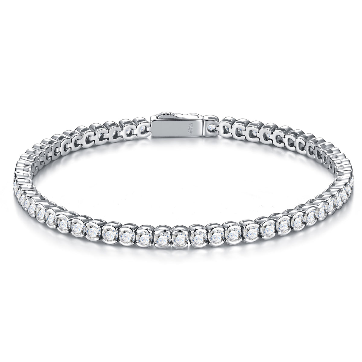 Tondissima Moissanite Tennis Bracelet in Sterling Silver