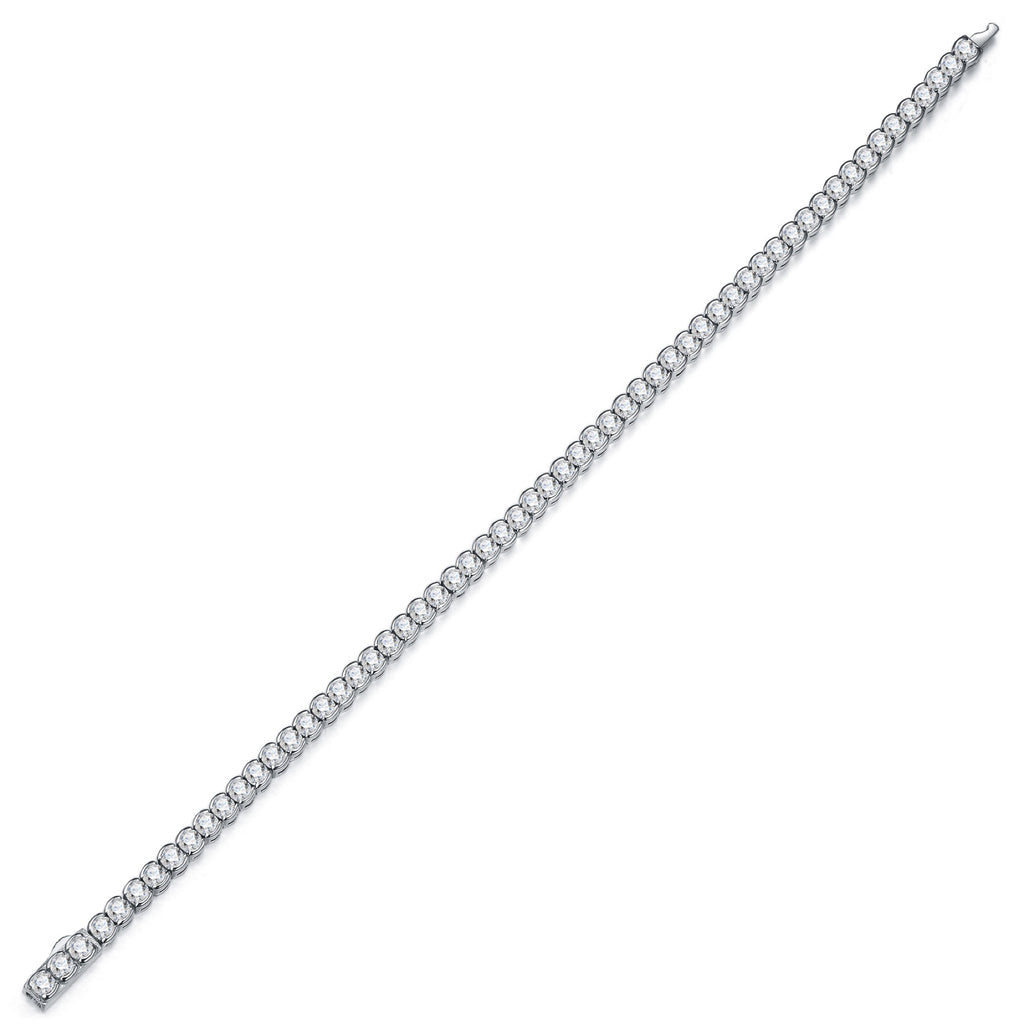 Tondissima Moissanite Tennis Bracelet in Sterling Silver