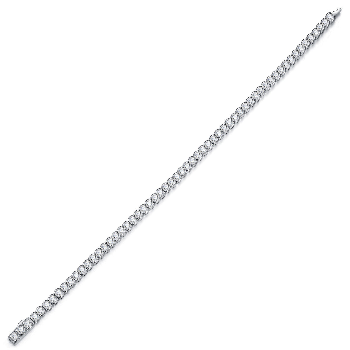 Tondissima Moissanite Tennis Bracelet in Sterling Silver