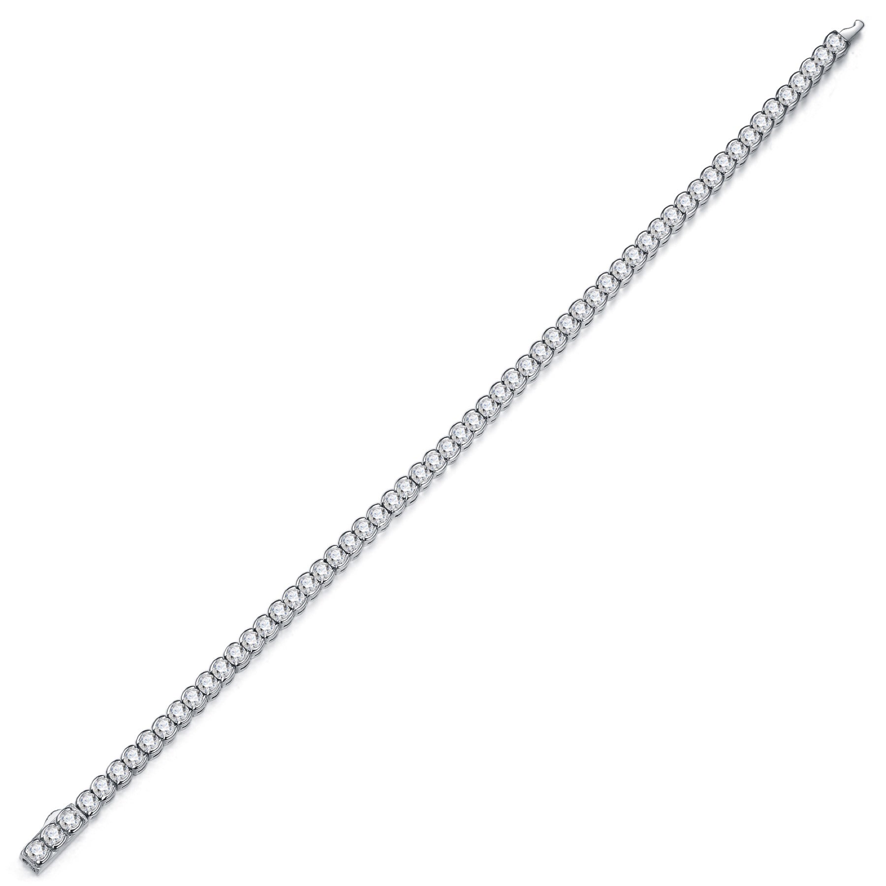 Tondissima Moissanite Tennis Bracelet in Sterling Silver