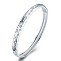 Costellata Moissanite Bangle Bracelet in Sterling Silver