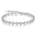 Astrina Moissanite Tennis Bracelet in Sterling Silver