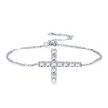 Crocina Moissanite Chain Bracelet in Sterling Silver