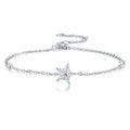 Stelluccia Moissanite Chain Bracelet in Sterling Silver
