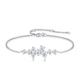 Costellina Moissanite Chain Bracelet in Sterling Silver