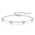 Rombolino Moissanite Chain Bracelet in Sterling Silver