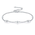 Solotondo Moissanite Chain Bracelet in Sterling Silver