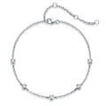 Solotondo Moissanite Chain Bracelet in Sterling Silver