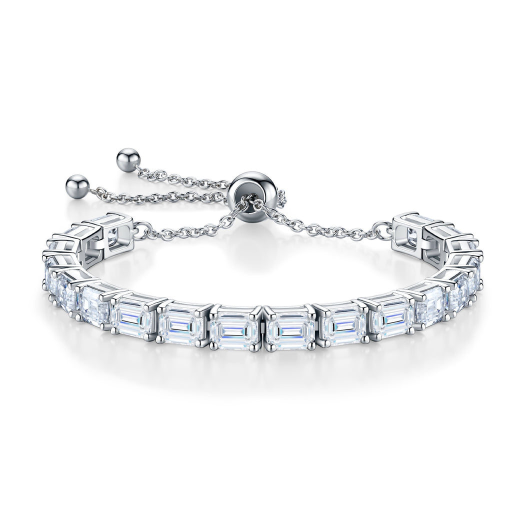 Smeraldame Moissanite Tennis Bracelet in Sterling Silver