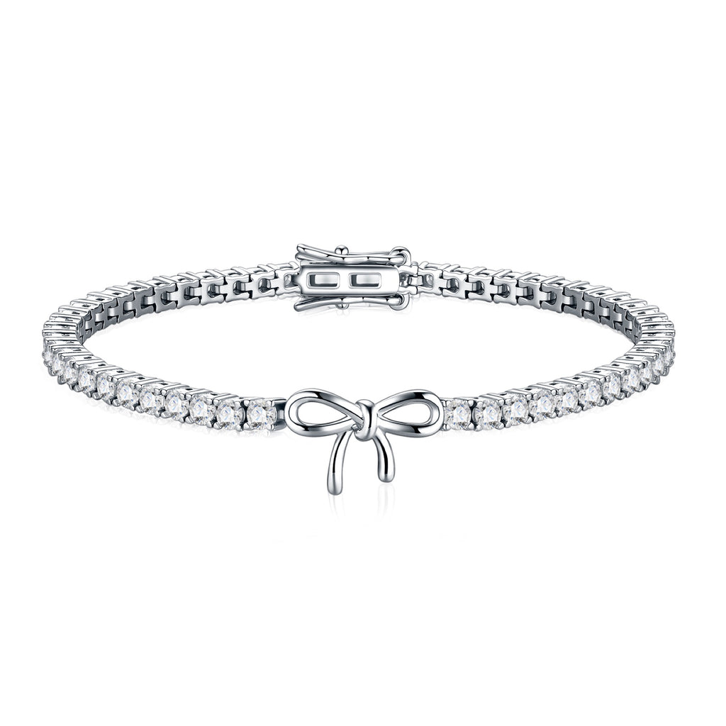 Fiocchino Moissanite Tennis Bracelet in Sterling Silver