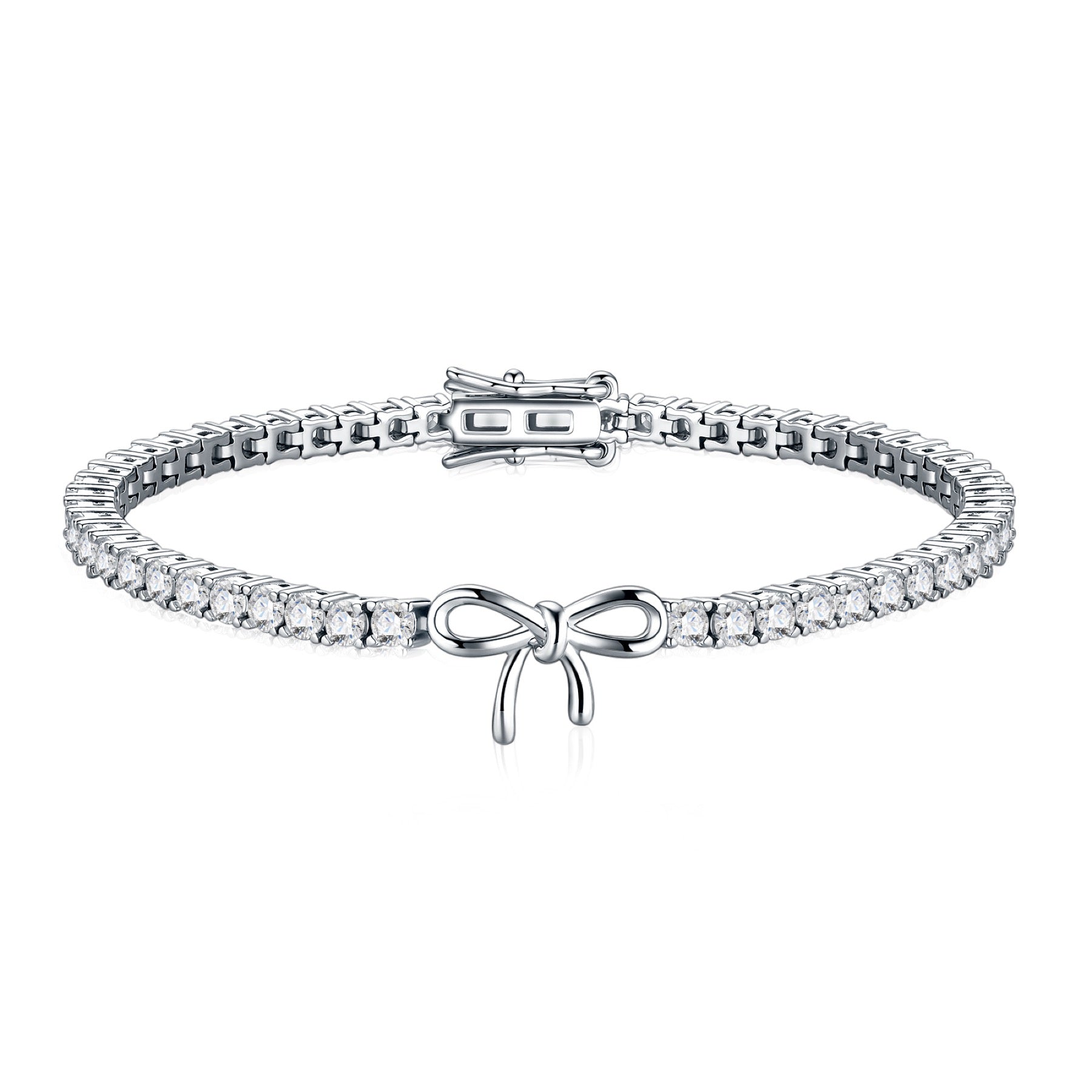 Fiocchino Moissanite Tennis Bracelet in Sterling Silver