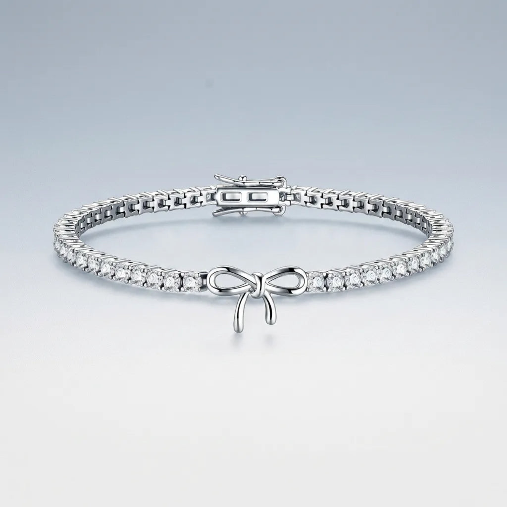 Fiocchino Moissanite Tennis Bracelet in Sterling Silver