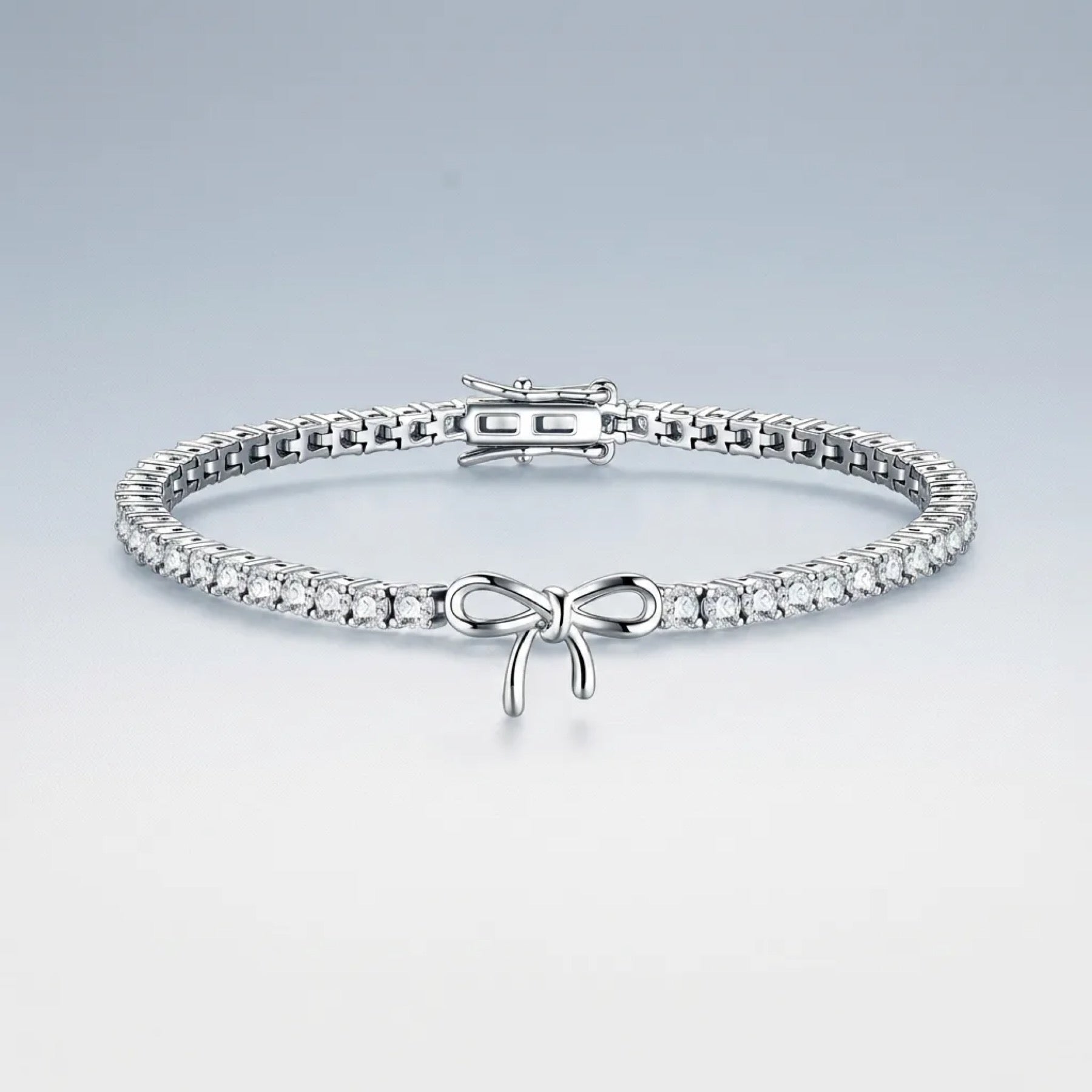 Fiocchino Moissanite Tennis Bracelet in Sterling Silver