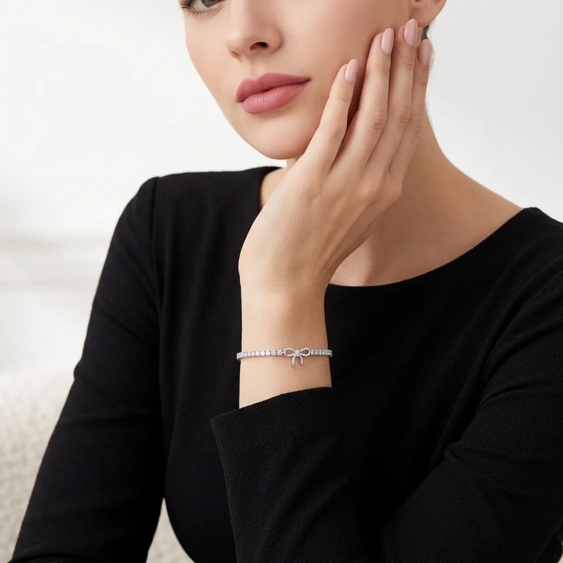 Fiocchino Moissanite Tennis Bracelet in Sterling Silver