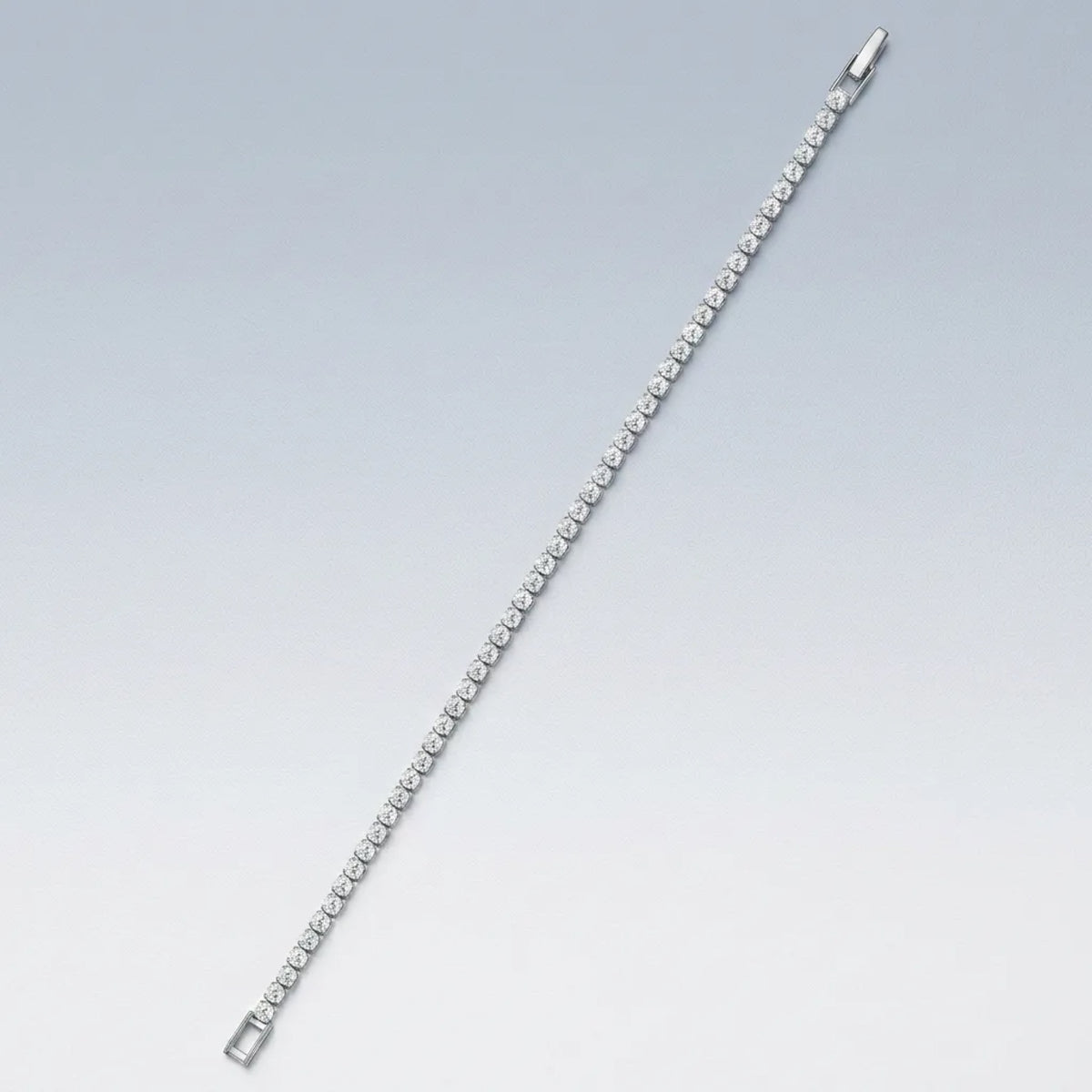 Rotondina Moissanite Tennis Bracelet in Sterling Silver