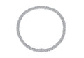 Empire Moissanite Pavé Cuban Link Chain Necklace in Sterling Silver