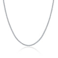Galaxia Moissanite Tennis Necklace in Sterling Silver