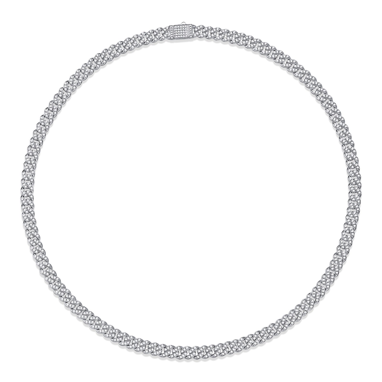 Vitale Moissanite Tennis Necklace in Sterling Silver
