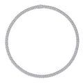 Vitale Moissanite Tennis Necklace in Sterling Silver