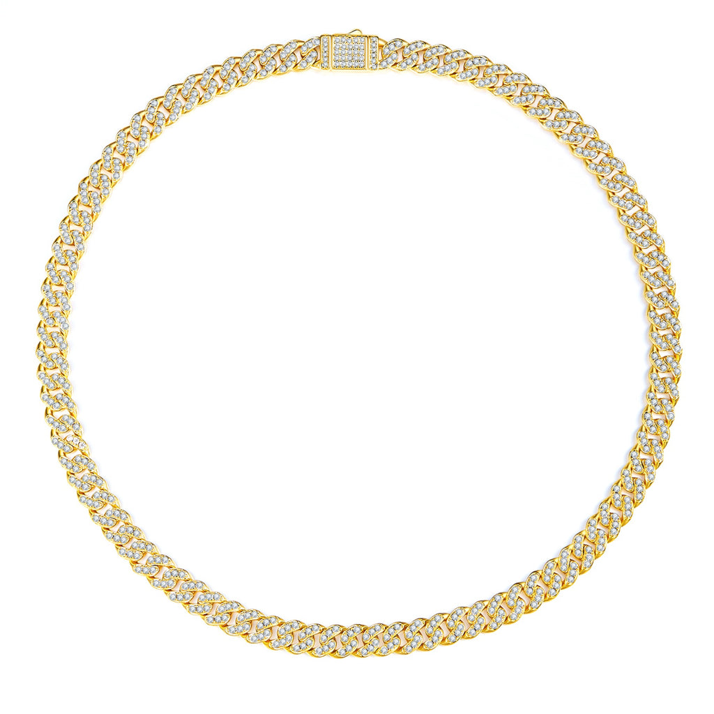 Vitale Moissanite Tennis Necklace in Sterling Silver