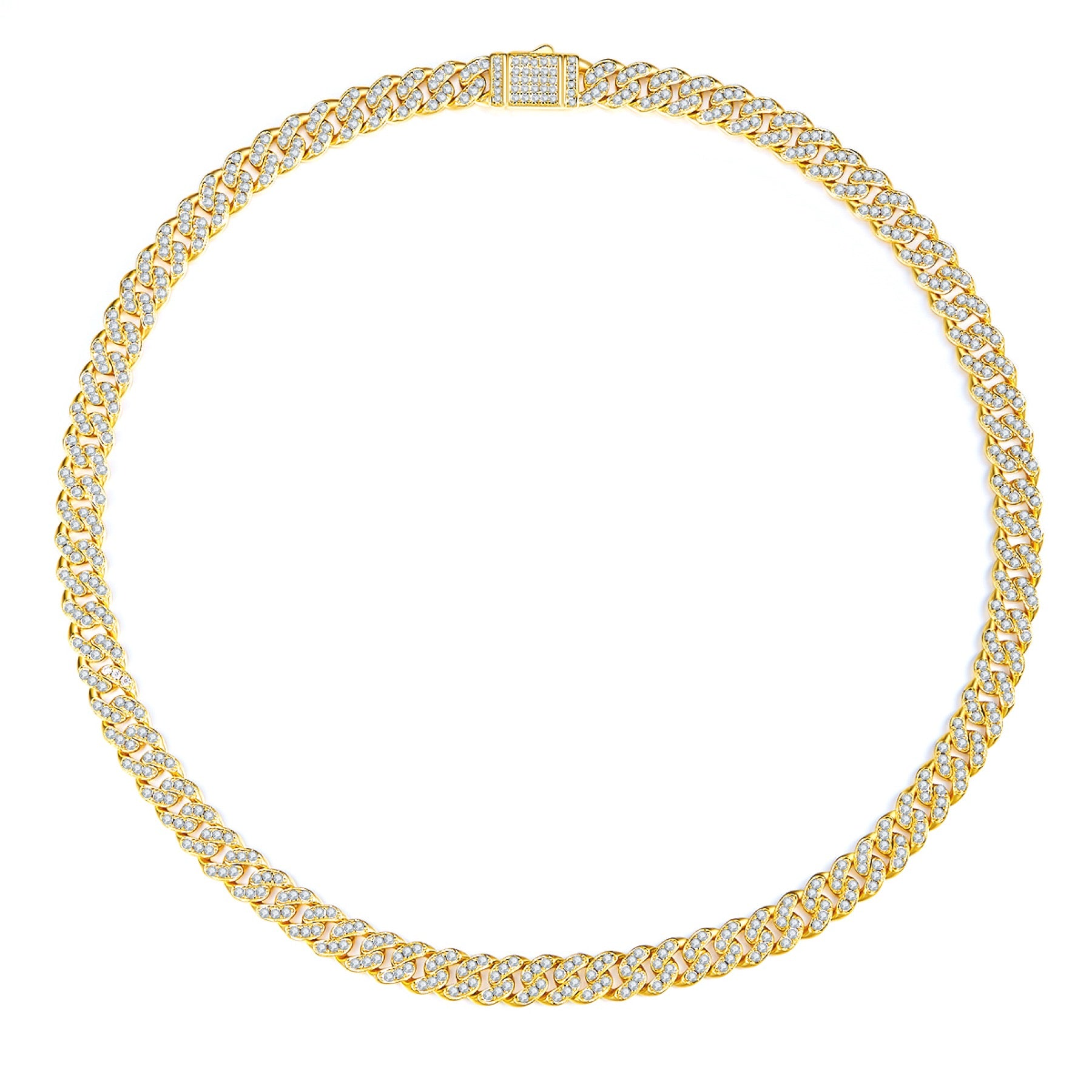 Vitale Moissanite Tennis Necklace in Sterling Silver