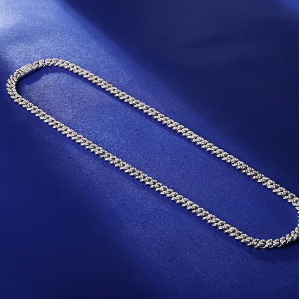 Vitale Moissanite Tennis Necklace in Sterling Silver