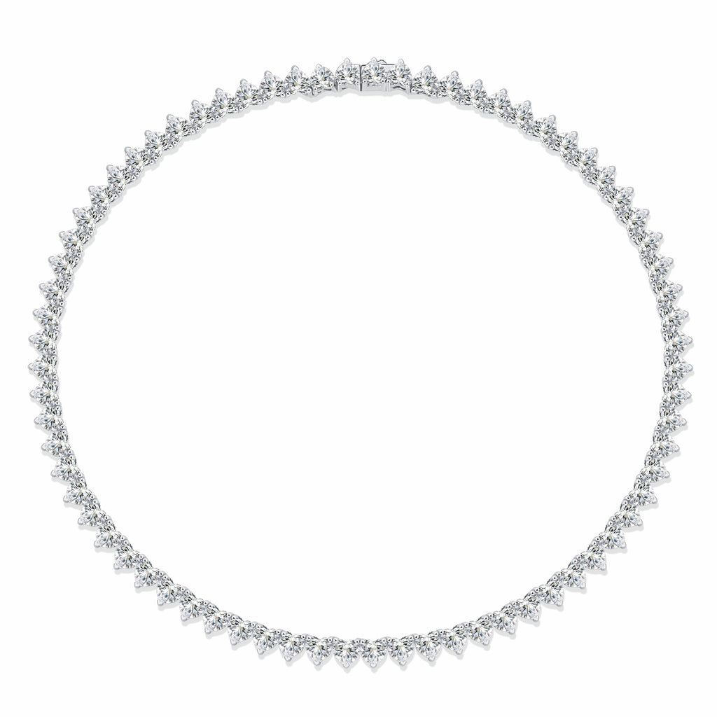 Attrazione 1 Carat Moissanite Tennis Necklace in Sterling Silver