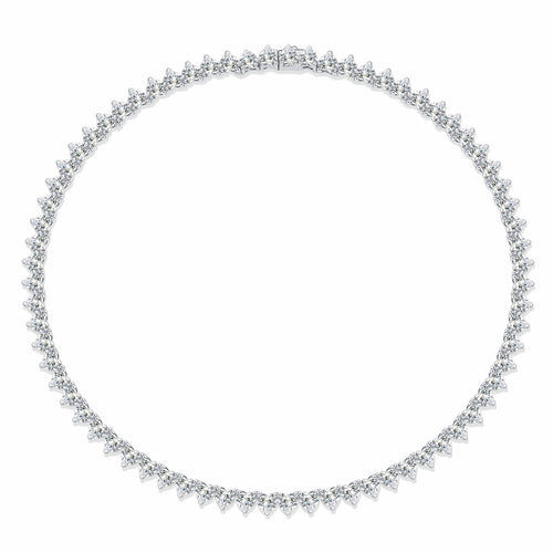 Attrazione 1 Carat Moissanite Tennis Necklace in Sterling Silver