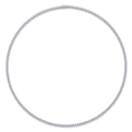 Solitaria Moissanite Tennis Necklace in Sterling Silver