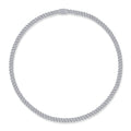 Effimera Moissanite Tennis Necklace in Sterling Silver