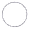 Circonia Moissanite Tennis Necklace in Sterling Silver