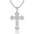 Reliquia Moissanite Cross Necklace in Sterling Silver