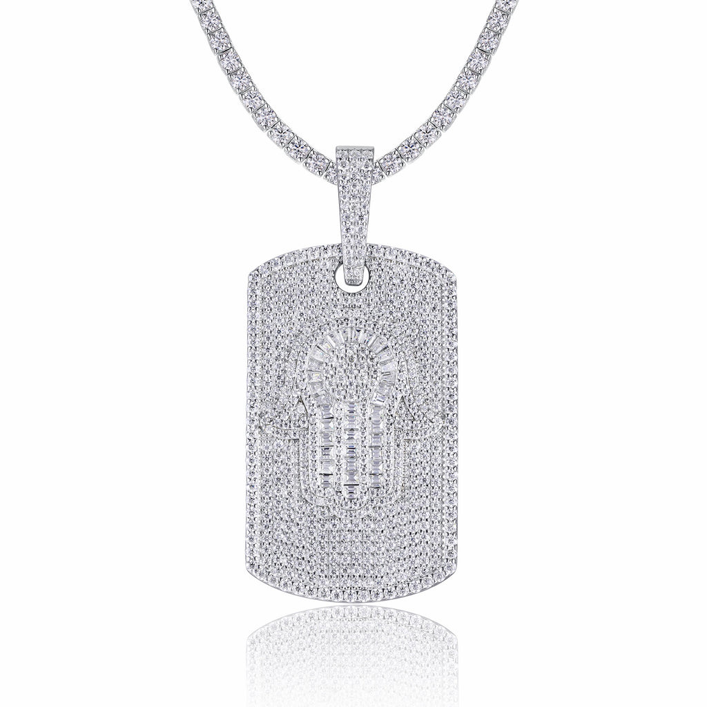 Talismano Moissanite Pendant Necklace in Sterling Silver