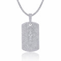 Piastrina Moissanite Pendant Necklace in Sterling Silver