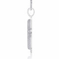 Colata Moissanite Cross Necklace in Sterling Silver