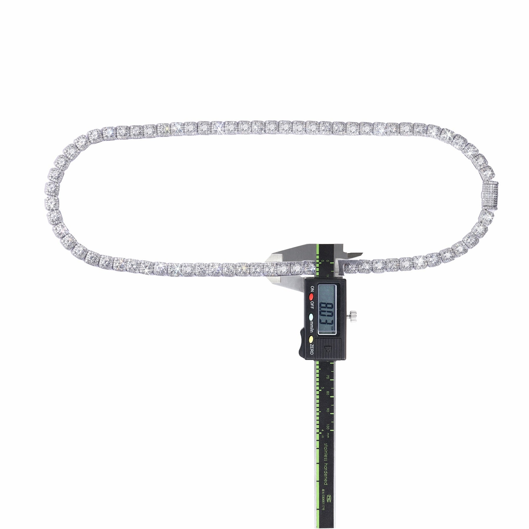 Imperatrice Moissanite Tennis Necklace in Sterling Silver