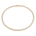Dorata Moissanite Tennis Necklace in Gold-Tone Sterling Silver