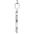 Pilastro Moissanite Cross Necklace in Sterling Silver