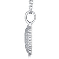 Cuoregrande Moissanite Heart Necklace in Sterling Silver