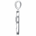 Basalto Moissanite Cross Necklace in Sterling Silver