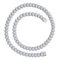 Bezelina Moissanite Tennis Necklace in Sterling Silver