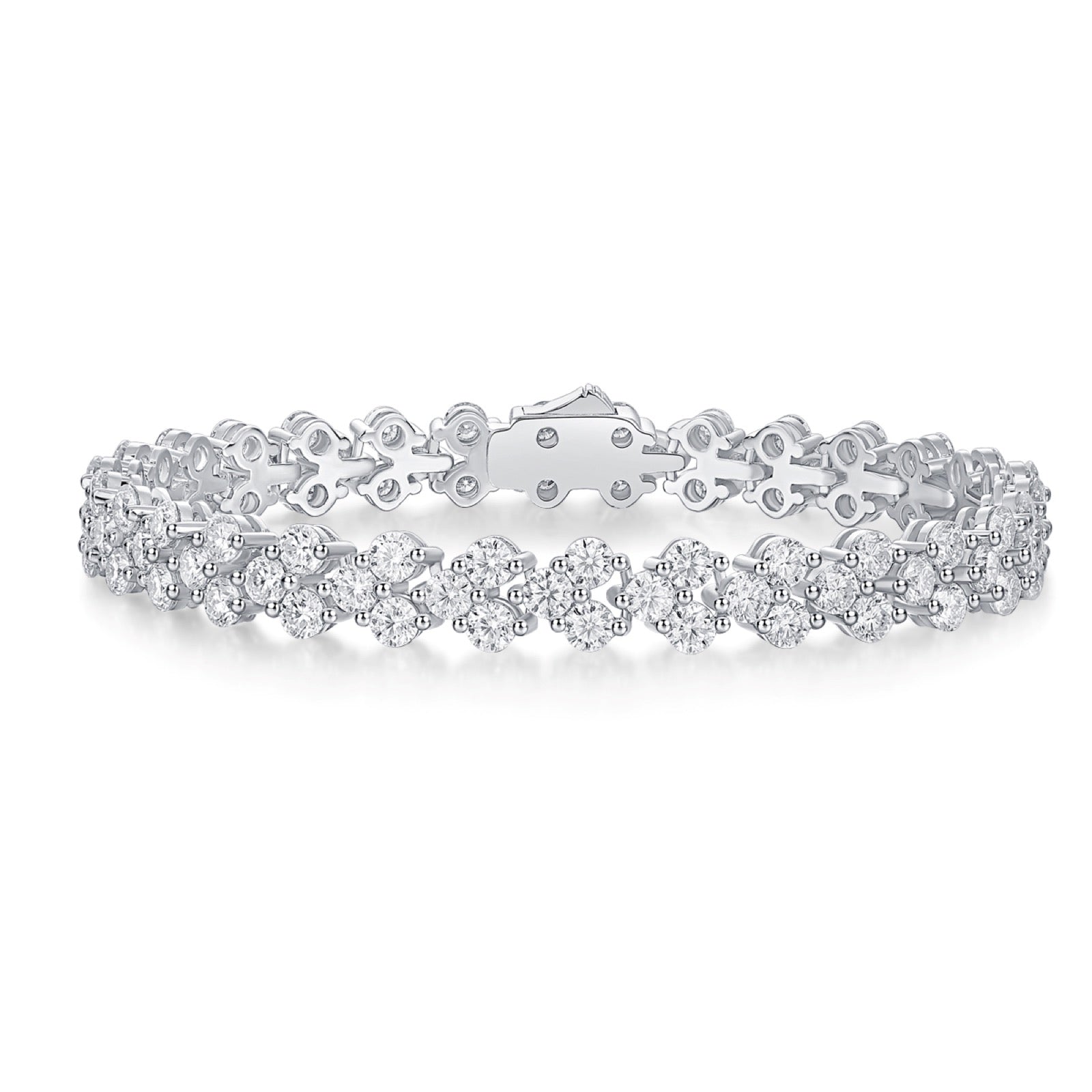 Canone Moissanite Tennis Bracelet in Sterling Silver