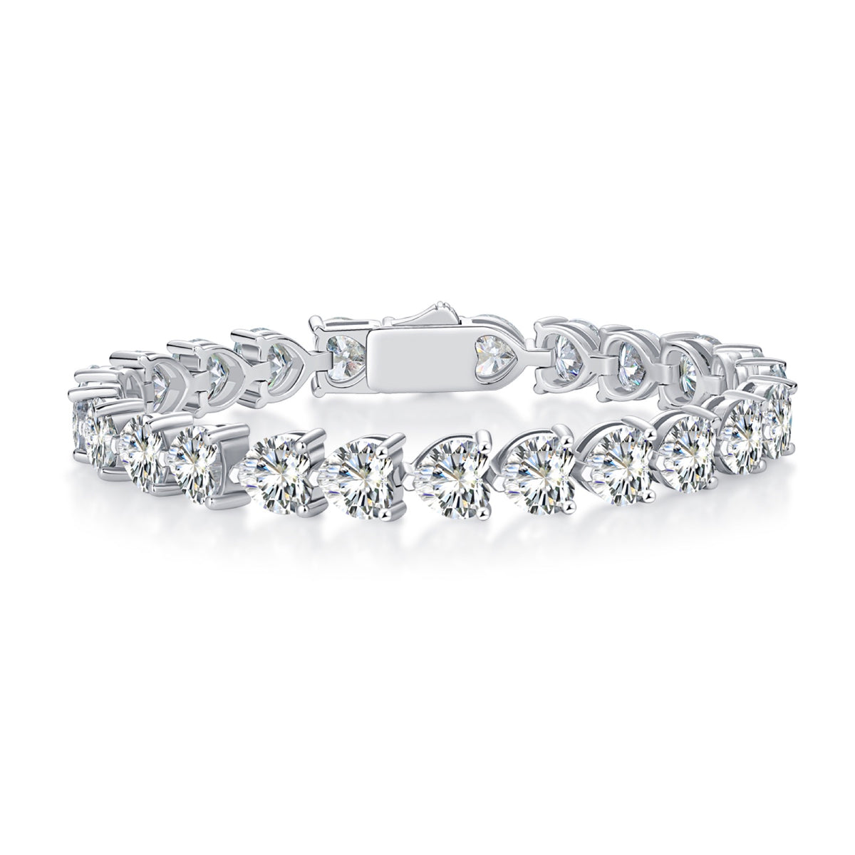 Quotidiano 1 Carat Moissanite Tennis Bracelet in Sterling Silver