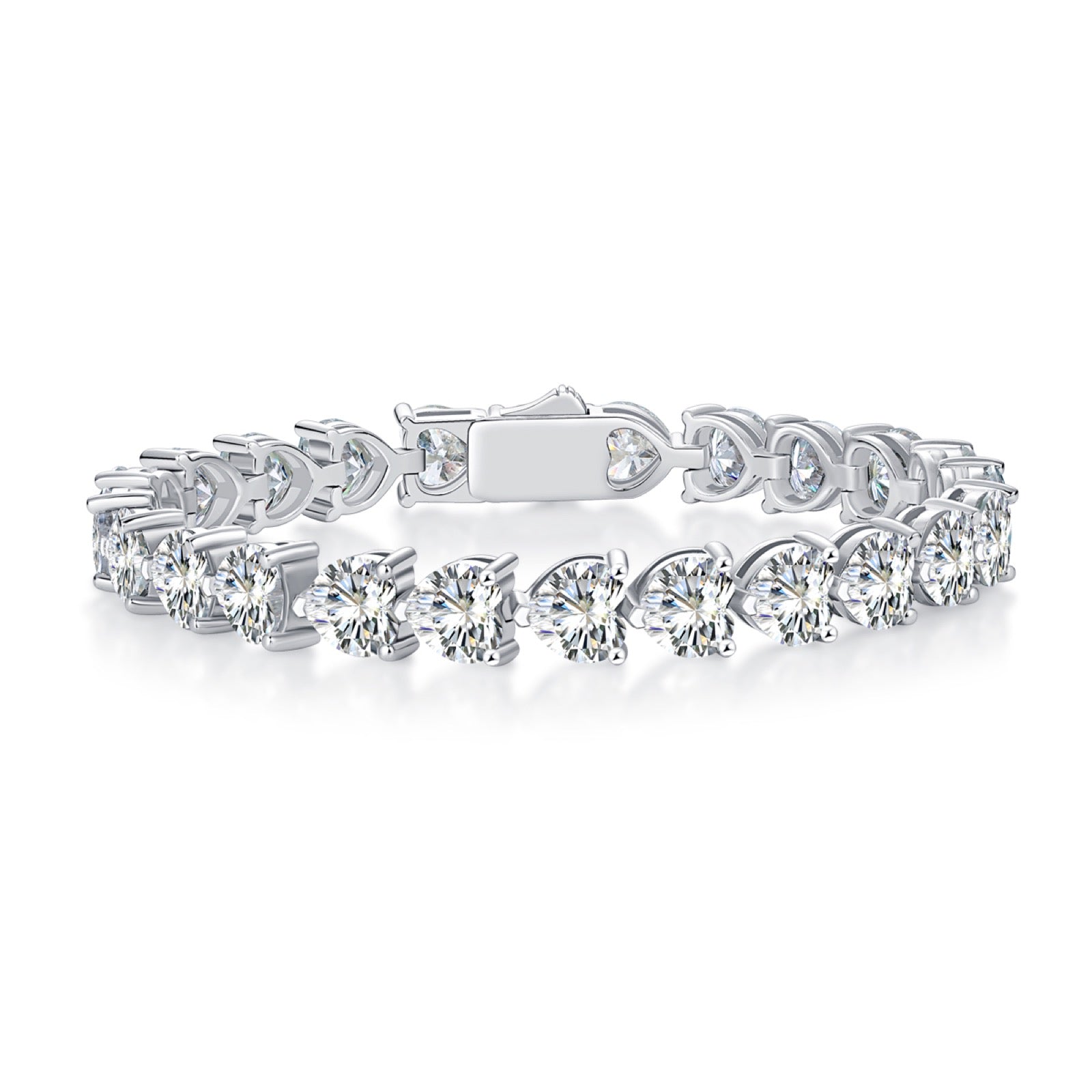 Quotidiano 1 Carat Moissanite Tennis Bracelet in Sterling Silver
