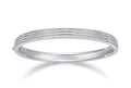 Giostra Moissanite Bangle Bracelet in Sterling Silver