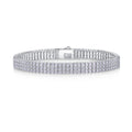 Serratura Moissanite Bracelet in Sterling Silver
