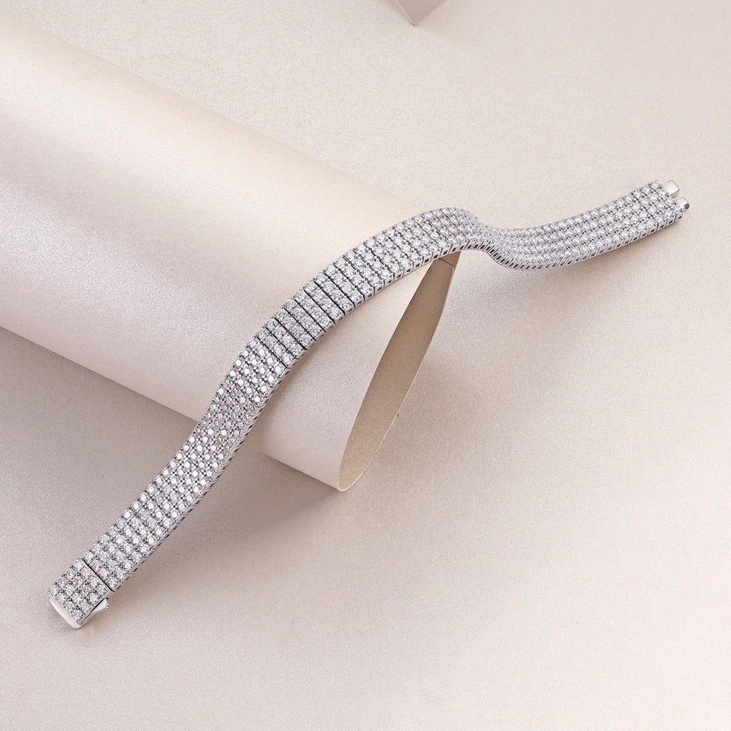 Lucente Moissanite Bracelet in Sterling Silver