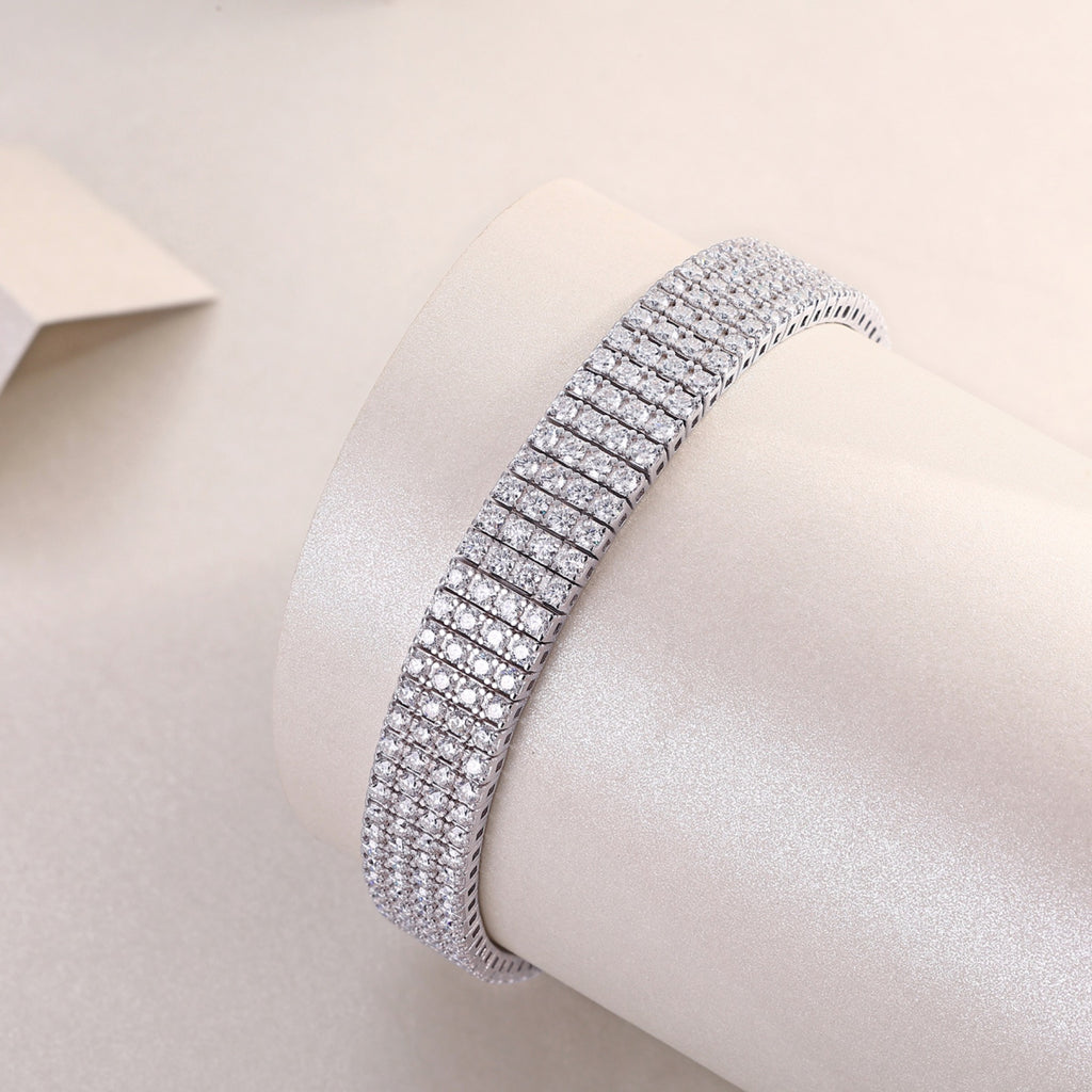 Lucente Moissanite Bracelet in Sterling Silver
