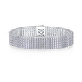 Essenza Moissanite Bracelet in Sterling Silver