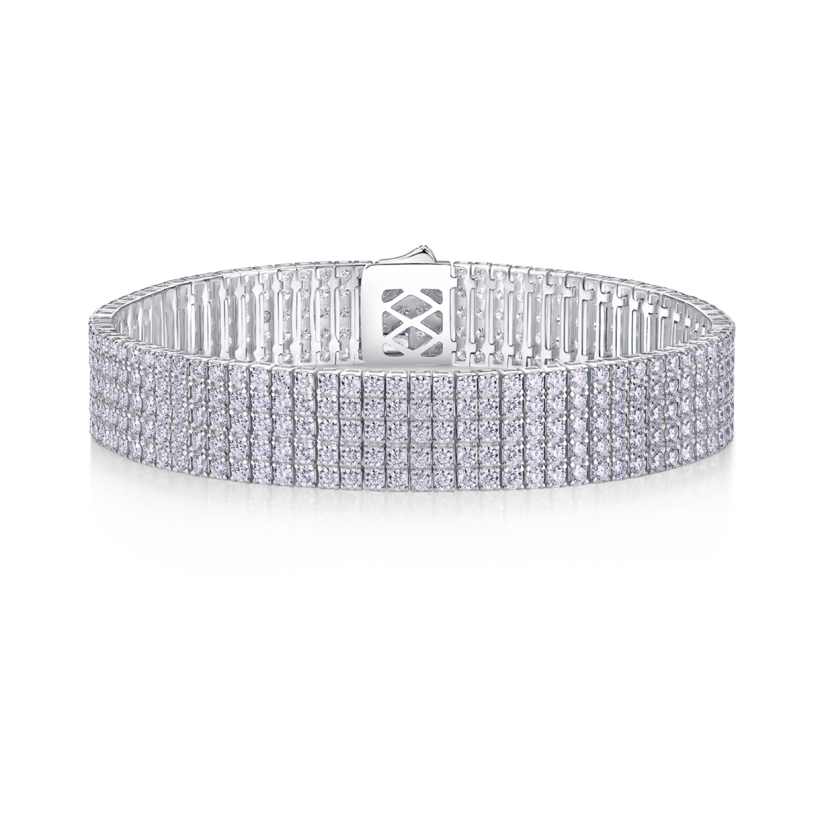 Essenza Moissanite Bracelet in Sterling Silver
